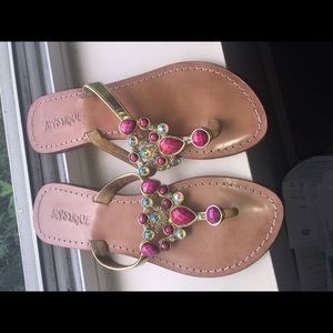 Ladies Mystique fuschia sandals